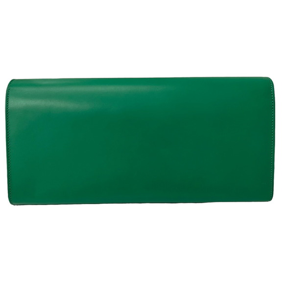 Saint Laurent Clutch Bag Leather Green - Picture 3 of 11